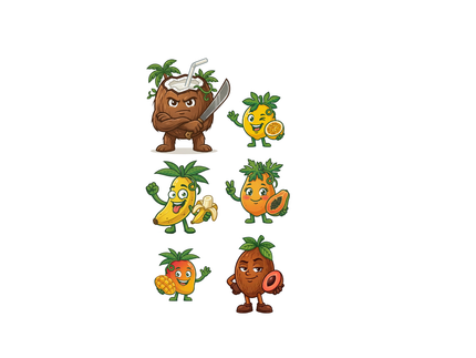 Las Tropicales | Dominican Tropical Fruit Character Collection | Del Conuco