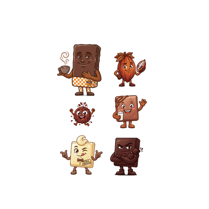 La Pandilla del Cacao | Dominican Chocolate Character Collection | Del Conuco