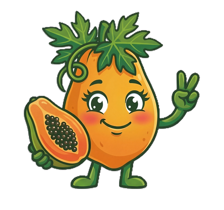 Lechosa fruit character, the sweet one of Las Tropicales, Del Conuco Dominican character apparel.