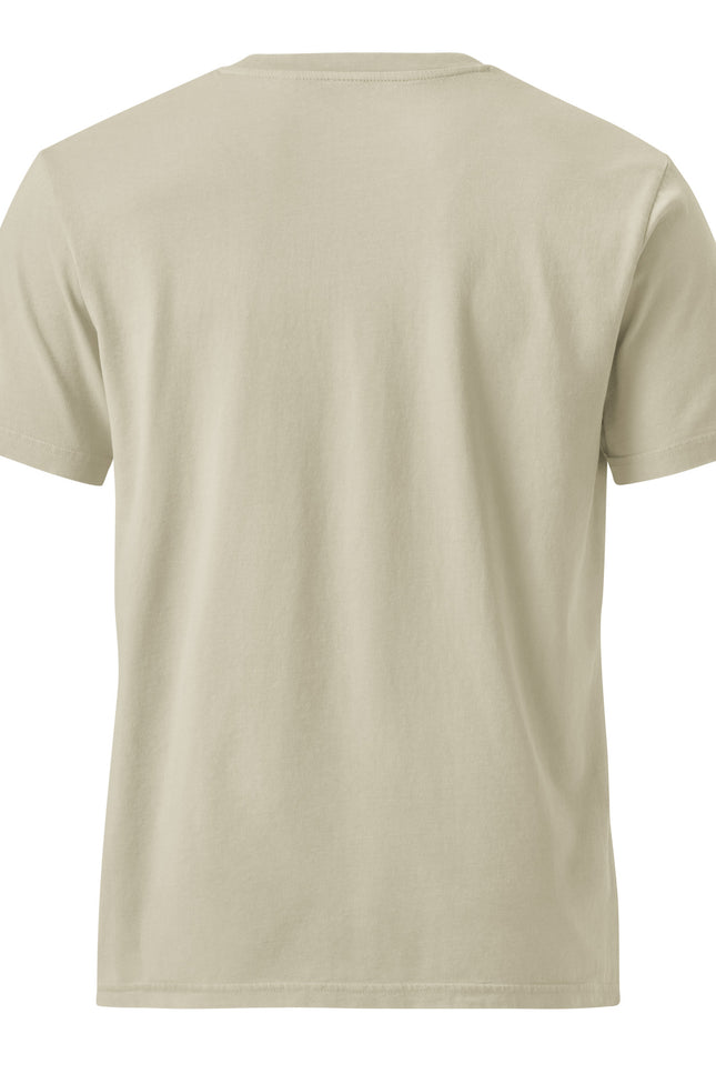 Coco coconut character illustration on garment-dyed vintage t-shirt from Del Conuco
